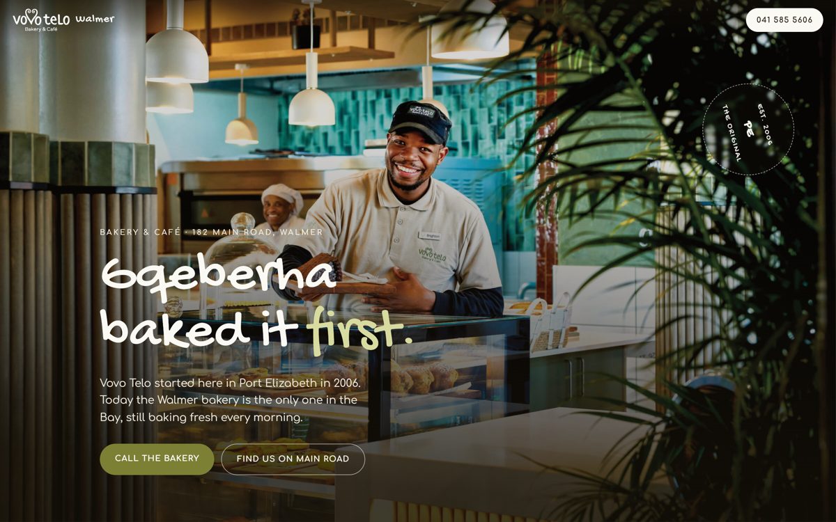 Preview of the new Vovo Telo Walmer website